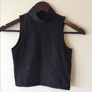 Black Milk S matte high neck crop